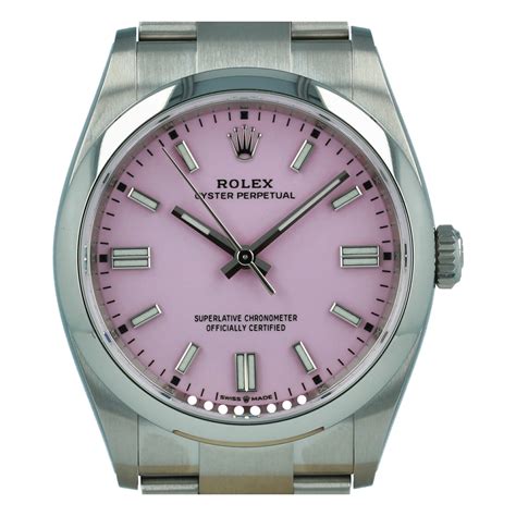 rolex 36mm candy pink|rolex oyster perpetual 36 mm.